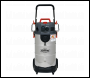 Sealey PC380M M Class Dust-Free Vacuum Cleaner Wet & Dry Stainless Steel Drum 38L 1500W/230V
