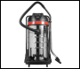 Sealey PC4100 100L Vacuum Cleaner Wet & Dry with Stainless Steel Drum 3000W/230V