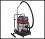Sealey PC460 Vacuum Cleaner Wet & Dry 60L Stainless Steel Drum 2400W/230V