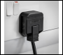 Sealey PL/13/3S 13A Heavy-Duty Plug - Black