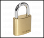 Sealey PL100 Brass Body Padlock 30mm