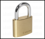 Sealey PL101 Brass Body Padlock 40mm