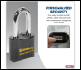 Sealey PL603L Premier™ Steel Body Combination Padlock Long Shackle 62mm