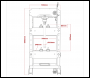 Sealey PPF501S Viking Floor Type Air/Hydraulic Press with Sliding Ram and Foot Pedal 50 Tonne