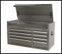 Sealey PTB104008SS Premier™ Heavy-Duty Extra-Wide Topchest 8 Drawer 1055mm - Stainless Steel