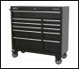 Sealey PTB105511 Premier™ Heavy-Duty Extra-Wide Rollcab 11 Drawer 1055mm - Black