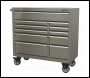 Sealey PTB105511SS Premier™ Heavy-Duty Extra-Wide Rollcab 11 Drawer 1055mm - Stainless Steel