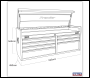 Sealey PTB141507 Premier™ Heavy-Duty Extra-Wide Topchest 7 Drawer 1415mm - Black