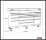 Sealey PTB183015 Premier™ Heavy-Duty Extra-Wide Rollcab 15 Drawer 1845mm - Black