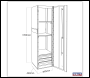 Sealey PTB39003 Premier™ Heavy-Duty Hang-On Locker 3 Drawer