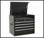 Sealey PTB66004 Topchest 4 Drawer 660mm Heavy-Duty Black