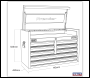 Sealey PTB91508 Premier™ Heavy-Duty Topchest 915mm 8 Drawer - Black