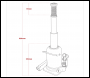 Sealey PTBJ10S Viking Telescopic Bottle Jack 10 Tonne