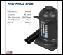 Sealey PTBJ10S Viking Telescopic Bottle Jack 10 Tonne