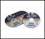 Sealey PTC/115CT5 115 x 1.6mm Cutting Disc 22mm Bore - Pack of 5