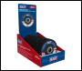 Sealey PTC/CW115DB 115 x 13mm Black Polycarbide Abrasive Strip Disc 22mm Bore - Display Box of 10