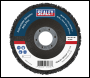 Sealey PTC/CW115DB 115 x 13mm Black Polycarbide Abrasive Strip Disc 22mm Bore - Display Box of 10