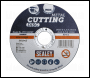 Sealey PTC115CET50 Cutting Disc Ø115 x 1.2mm Ø22mm Bore - Pack of 50