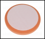 Sealey PTCCHV150O Hook-and-Loop Buffing & Polishing Foam Head 150 x 25mm - Orange/Firm