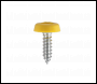 Sealey PTNP2 Numberplate Screw Plastic Enclosed Head 4.8 x 18mm Yellow Pack of 50