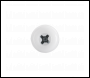 Sealey PTNP5 Numberplate Screw with Plastic Enclosed Head 4.8 x 24mm, White - Pack of 50
