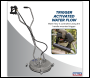 Sealey PWAK18 18 inch  Surface Cleaner with Dual Handle & Rotating Spray Bar - Stainless Steel