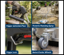 Sealey PWAK18 18 inch  Surface Cleaner with Dual Handle & Rotating Spray Bar - Stainless Steel
