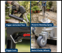 Sealey PWAK24 24 inch  Surface Cleaner with Dual Handle & Rotating Spray Bar - Stainless Steel