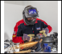 Sealey PWH603 Auto Darkening Solar Powered Flip-Up Welding Helmet Shade 9-13