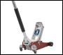 Sealey RJA1550 Premier Low Profile Aluminium Trolley Jack with Rocket Lift 1.5 Tonne