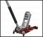 Sealey RJA2500 Premier Low Profile Aluminium Trolley Jack with Rocket Lift 2.5 Tonne