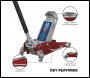 Sealey RJAS2500 Aluminium/Steel Trolley Jack with Rocket Lift 2.5 Tonne