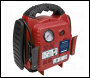 Sealey RS132 RoadStart® 12V Emergency Jump Starter with Air Compressor 900 Peak Amps