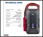 Sealey RS4000 RoadStart® 12V Jump Starter Power Pack 4000A