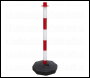 Sealey RWPB01 Red/White Post with Base