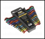 Sealey S01075 Ratchet Combination Spanner Set 12pc Multi-Coloured Metric