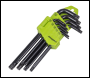 Sealey S01095 Long TRX-Star* Key Set 9pc