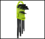 Sealey S01098 Siegen Imperial Long Ball-End Hex Key Set 9pc