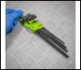 Sealey S01099 Siegen Imperial Extra-Long Ball-End Hex Key Set 9pc