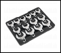 Sealey S01109 Siegen Crow's Foot Open End Spanner Set 1/2 inch Sq Drive 14pc