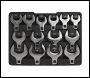 Sealey S01109 Siegen Crow's Foot Open End Spanner Set 1/2 inch Sq Drive 14pc