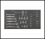 Sealey S01125 Tool Tray with Specialised Spanner Set 30pc - Metric