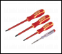 Sealey S01155 Electrician's Screwdriver Set 4pc VDE Approved