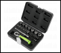 Sealey S01233 Siegen Socket Set 1/4 inch Sq Drive 25pc