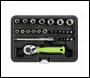 Sealey S01233 Siegen Socket Set 1/4 inch Sq Drive 25pc