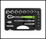 Sealey S01235 Siegen Socket Set 3/8 inch Sq Drive 19pc