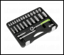 Sealey S01236 Siegen Socket Set 3/8 inch Sq Drive 28pc