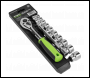 Sealey S01242 Siegen Socket Set 3/8 inch Sq Drive 12pc