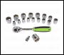 Sealey S01243 Siegen Socket Set 3/8 inch Sq Drive 19pc