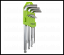 Sealey S01260 Siegen Long Ball-End Hex Key Set 9pc